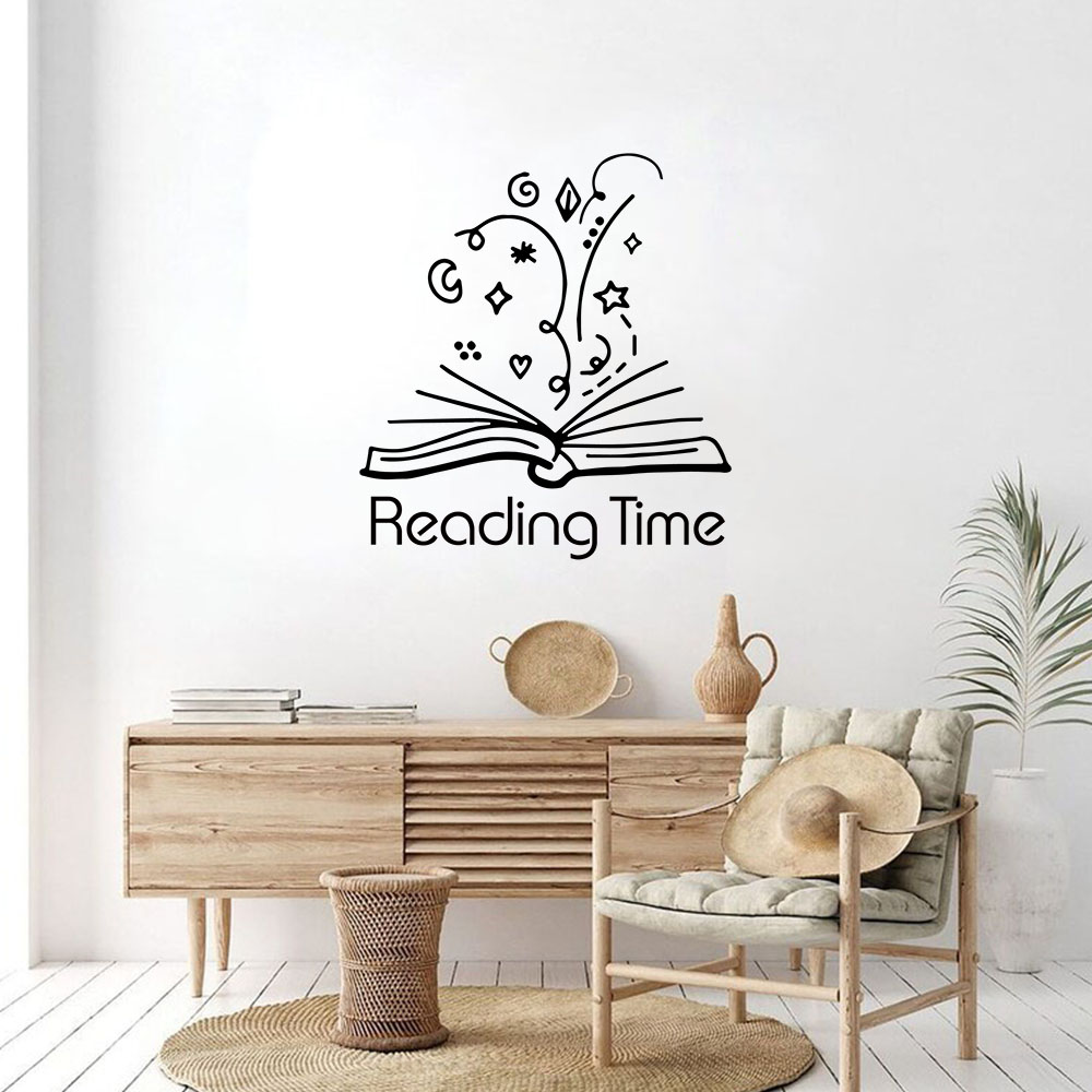 Home Decor Lovely Home - 1 ชิ้น สมุดน่ารัก ตกแต่งด้วยชื่อส่วนตัว สติ๊กเกอร์ติดผนัง PVC