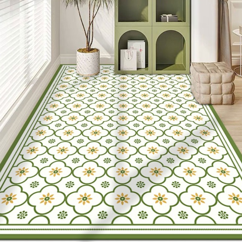 Home Decor Online Free - เสื่อระเบียงห้องครัวแผ่นพื้น PVC กันน้ํา Sun-proof พรมหนังลื่น Dirt-proof