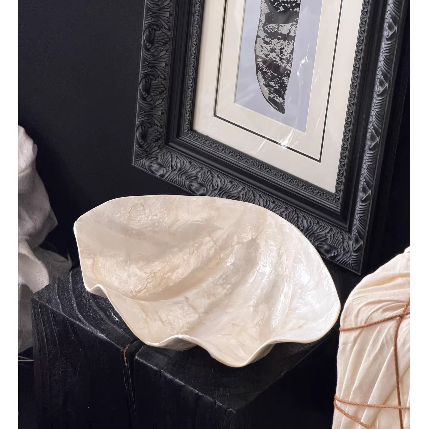 Ceramic Trinket Dish - ถาดใส่ของรูปเปลือกหอย ถาดเก็บของบนโต๊ะ ถาดใส่เครื่องประดับ จานใส่ของจุกจิก ของตกแต่งบ้าน