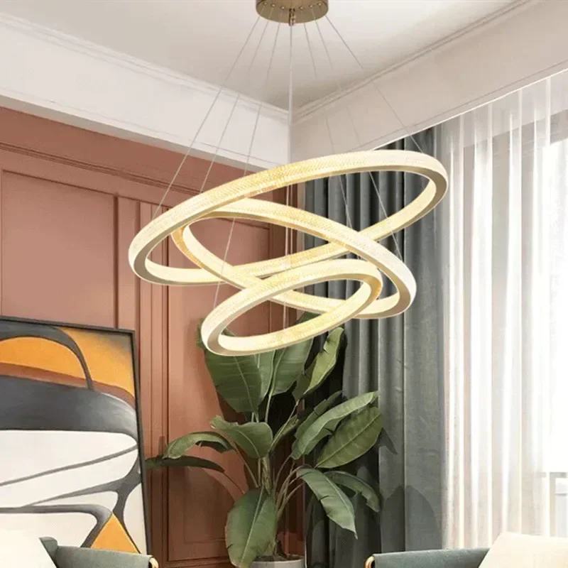Home Decor Exhibition - โมเดิร์นวงกลมหรูหราคริสตัล LED จี้โคมไฟห้องนั่งเล่นร้านอาหารห้องใต้หลังคาโรงแรม Exhibition Hall โคมระย้า