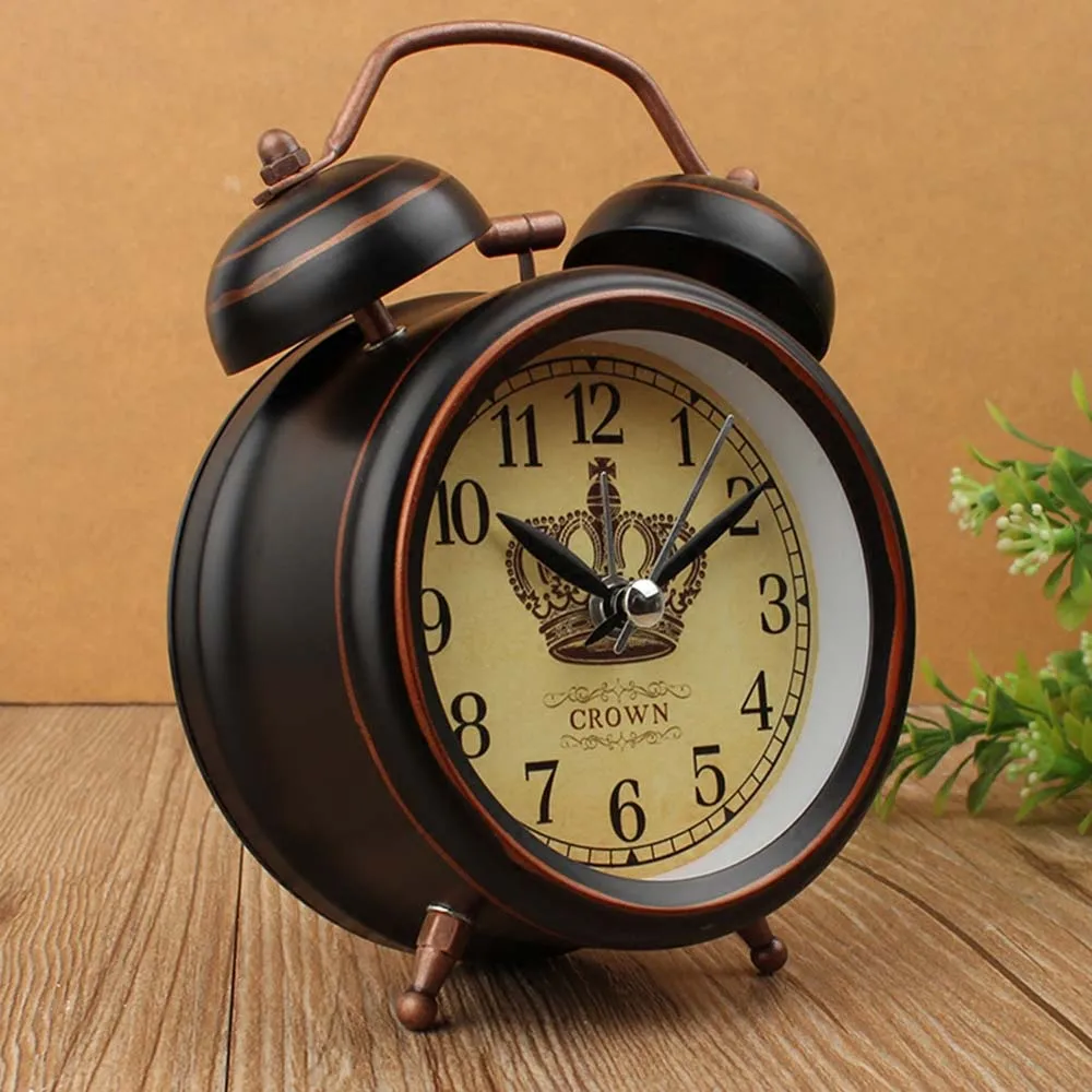Vintage Alarm Clock - Home Vintage Night Light นาฬิกาปลุกยุโรป Retro
