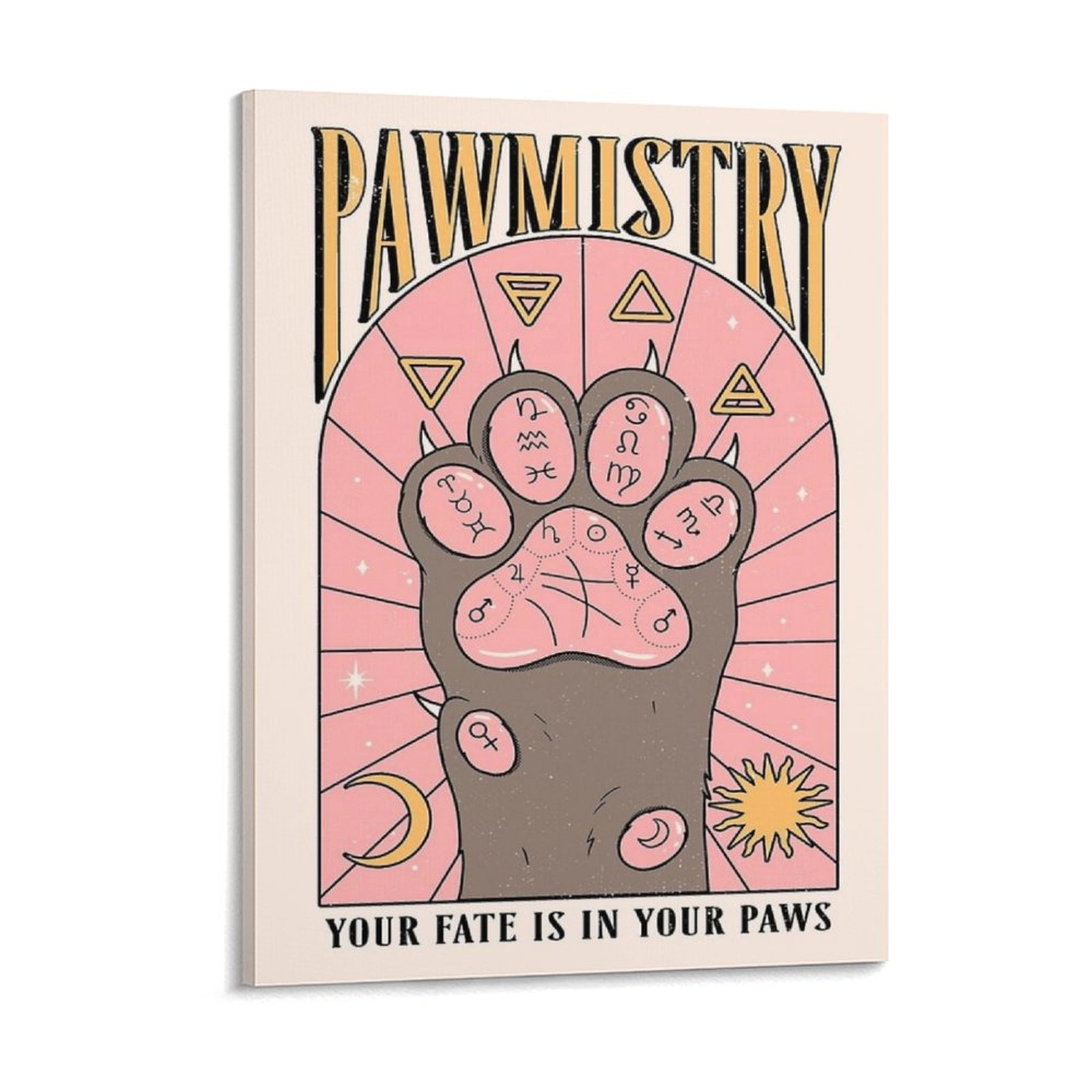 Home Decor Mirror - Pawmistry ภาพวาดผ้าใบโปสเตอร์ Cinema Character Club Party