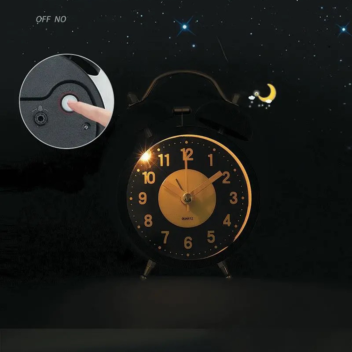 นาฬิกาปลุกโลหะคู่แบบย้อนยุคพร้ - Vintage Alarm Clock บทวิจารณ์และราคา