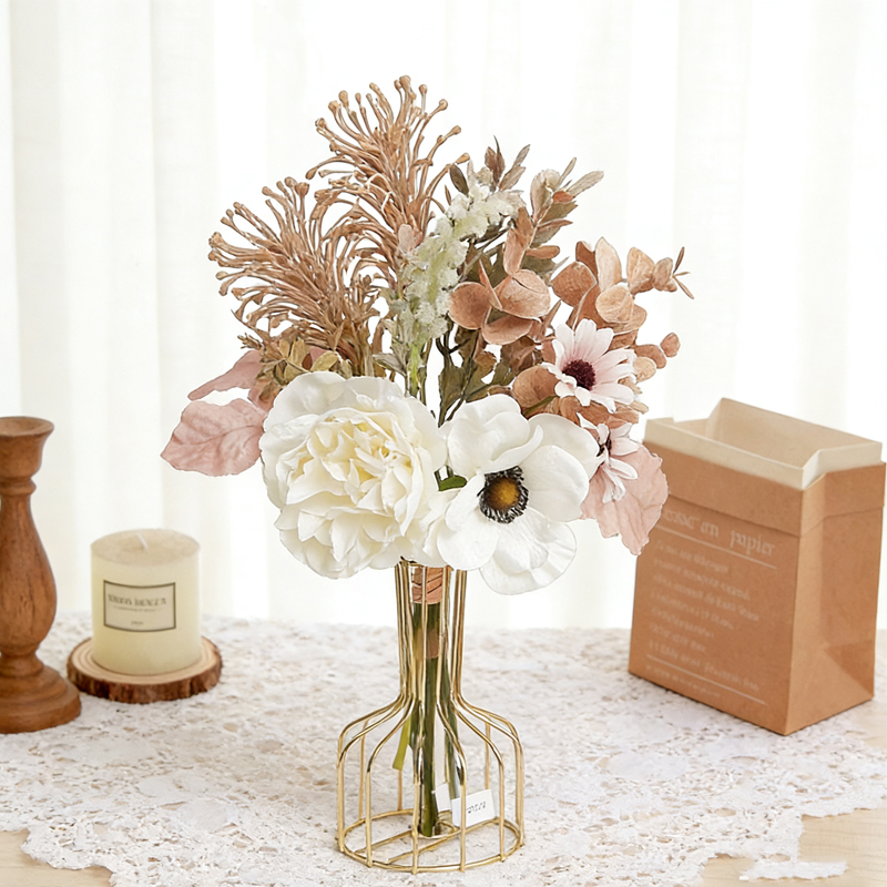 ดอกไม้ประดิษฐ์สีขาวแชมเปญ ดอกโ - Home Decor Daisy บทวิจารณ์และราคา