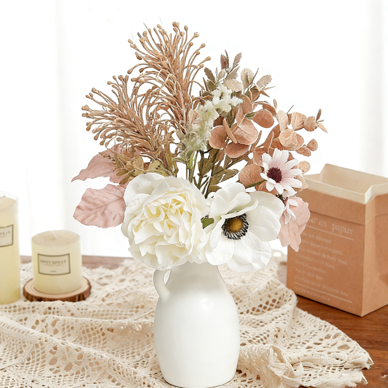 ดอกไม้ประดิษฐ์สีขาวแชมเปญ ดอกโ - Home Decor Daisy บทวิจารณ์และราคา