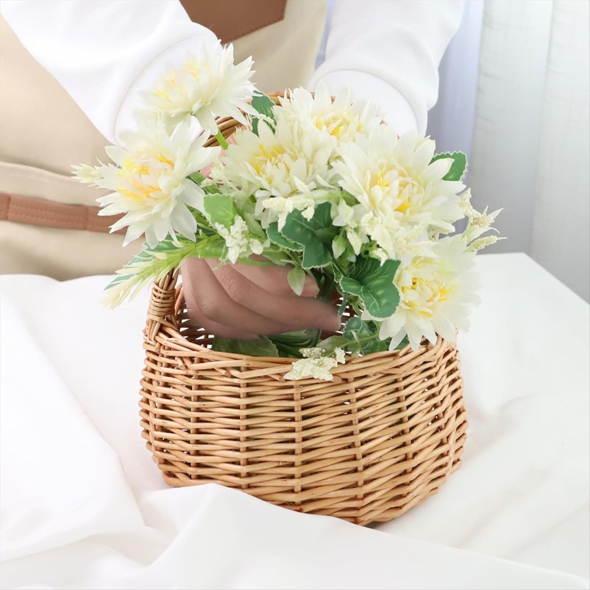 ตะกร้าปิกนิกหวายพร้อมหูจับ, ตะ - Home Decor Garden บทวิจารณ์และราคา