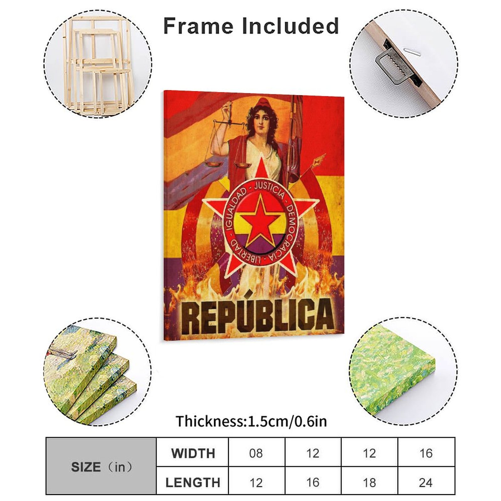 ไม่มี Pasaran สเปน Revolution  - Home Decor Mirror บทวิจารณ์และราคา