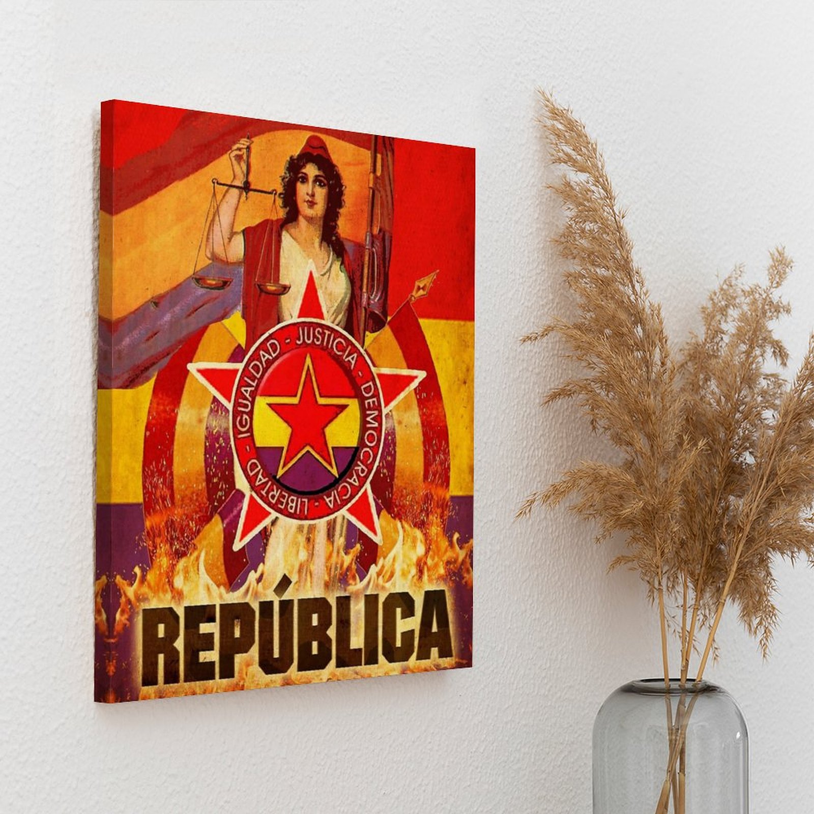 ไม่มี Pasaran สเปน Revolution  - Home Decor Mirror บทวิจารณ์และราคา