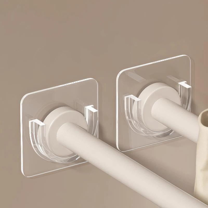 ขายึดราวม่านแบบใสติดผนังไม่ต้อ - Home Decor Curtains บทวิจารณ์และราคา