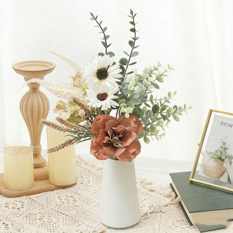 ช่อดอกป๊อปปี้ ดอกพีโอนี ดอกเดซ - Home Decor Daisy บทวิจารณ์และราคา