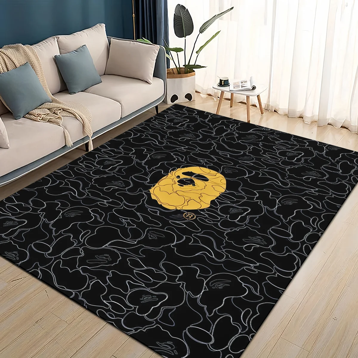 พรมลายการ์ตูน B-BAPE สไตล์ใหม่ - Home Decor Online Free บทวิจารณ์และราคา