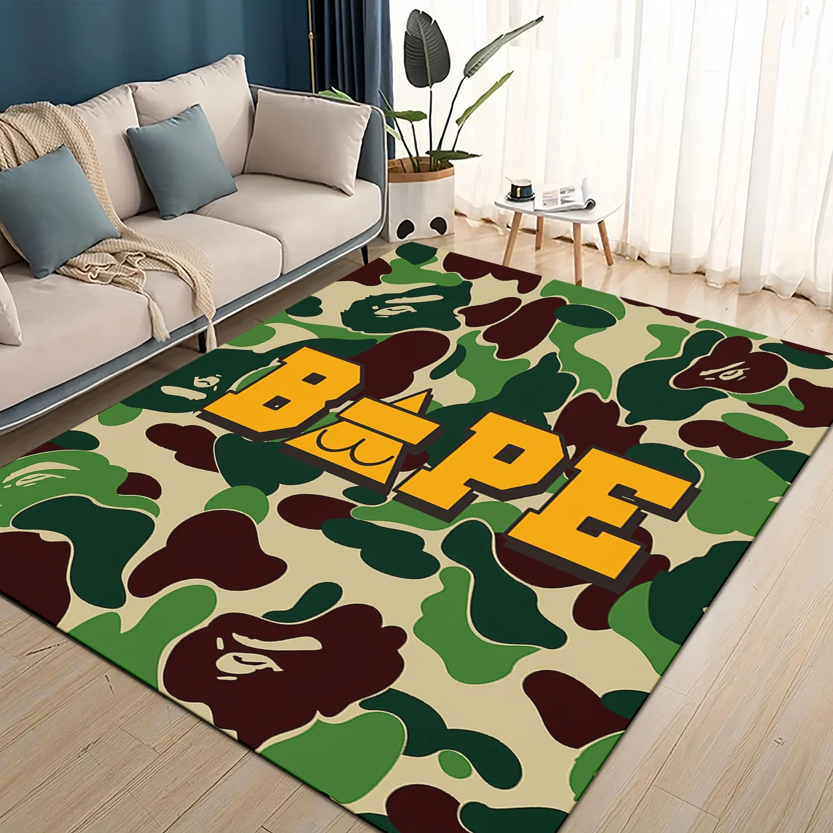 พรมลายการ์ตูน B-BAPE สไตล์ใหม่ - Home Decor Online Free บทวิจารณ์และราคา