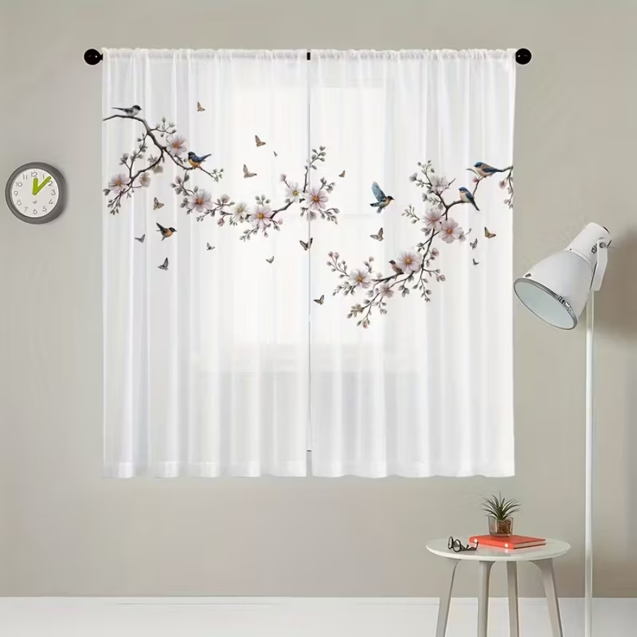 ม่านโปร่งแสงพิมพ์ลายดิจิทัล 2  - Home Decor Wall Panels บทวิจารณ์และราคา