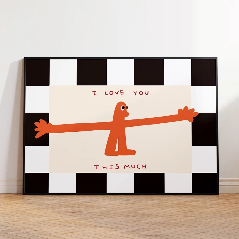 ฉันรักคุณมากขนาดนี้ ภาพพิมพ์บน - Home Decor Lovely Home บทวิจารณ์และราคา
