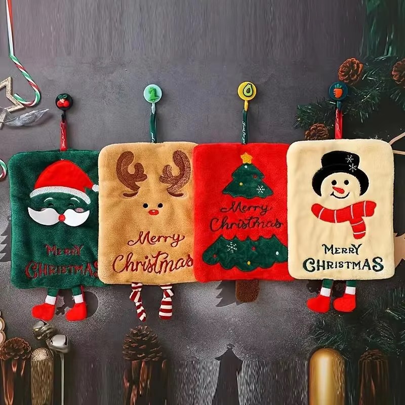 ผ้าเช็ดมือแขวนตกแต่งคริสต์มาส  - Home Decor Xmas Tree บทวิจารณ์และราคา