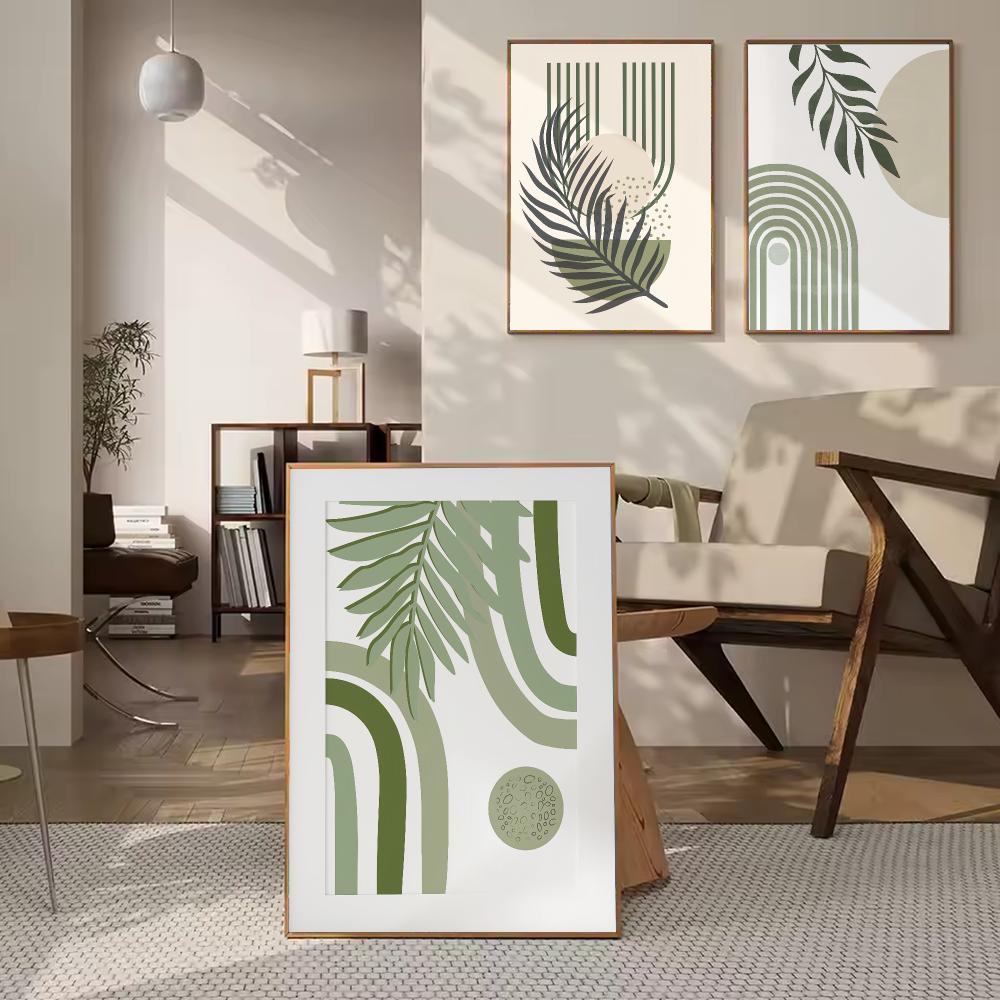โปสเตอร์ติดผนังสีเขียวเซจ HD ศ - Home Decor Japandi Style บทวิจารณ์และราคา