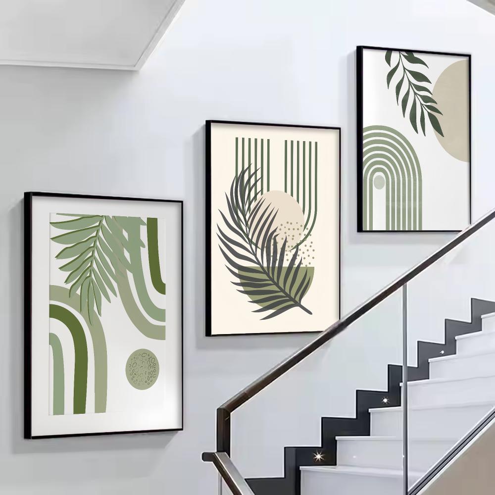 โปสเตอร์ติดผนังสีเขียวเซจ HD ศ - Home Decor Japandi Style บทวิจารณ์และราคา