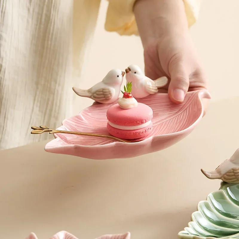 น่ารักนกถาดเซรามิคถาดเก็บเครื่ - Ceramic Trinket Dish บทวิจารณ์และราคา