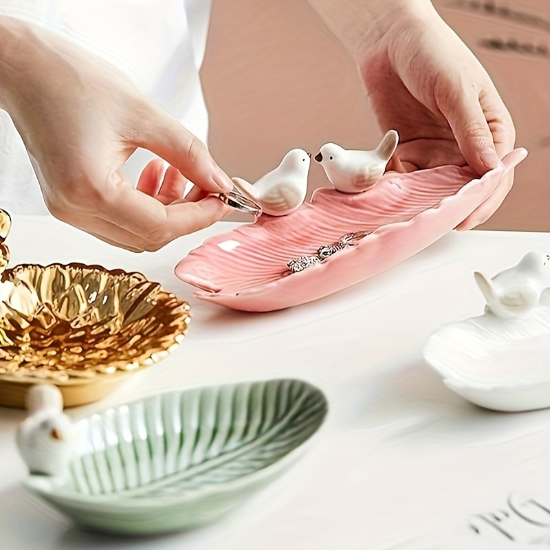 ใหม่น่ารักนกติ่มซําถาดเซรามิคค - Ceramic Trinket Dish บทวิจารณ์และราคา