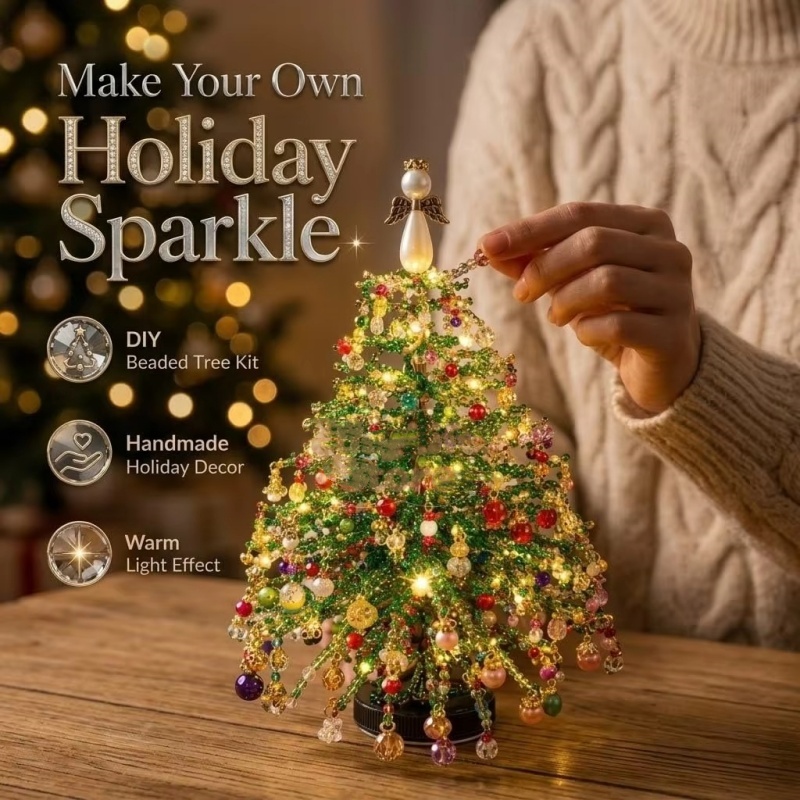 ชุดทำต้นคริสต์มาสประดับลูกปัด  - Home Decor Xmas Tree บทวิจารณ์และราคา