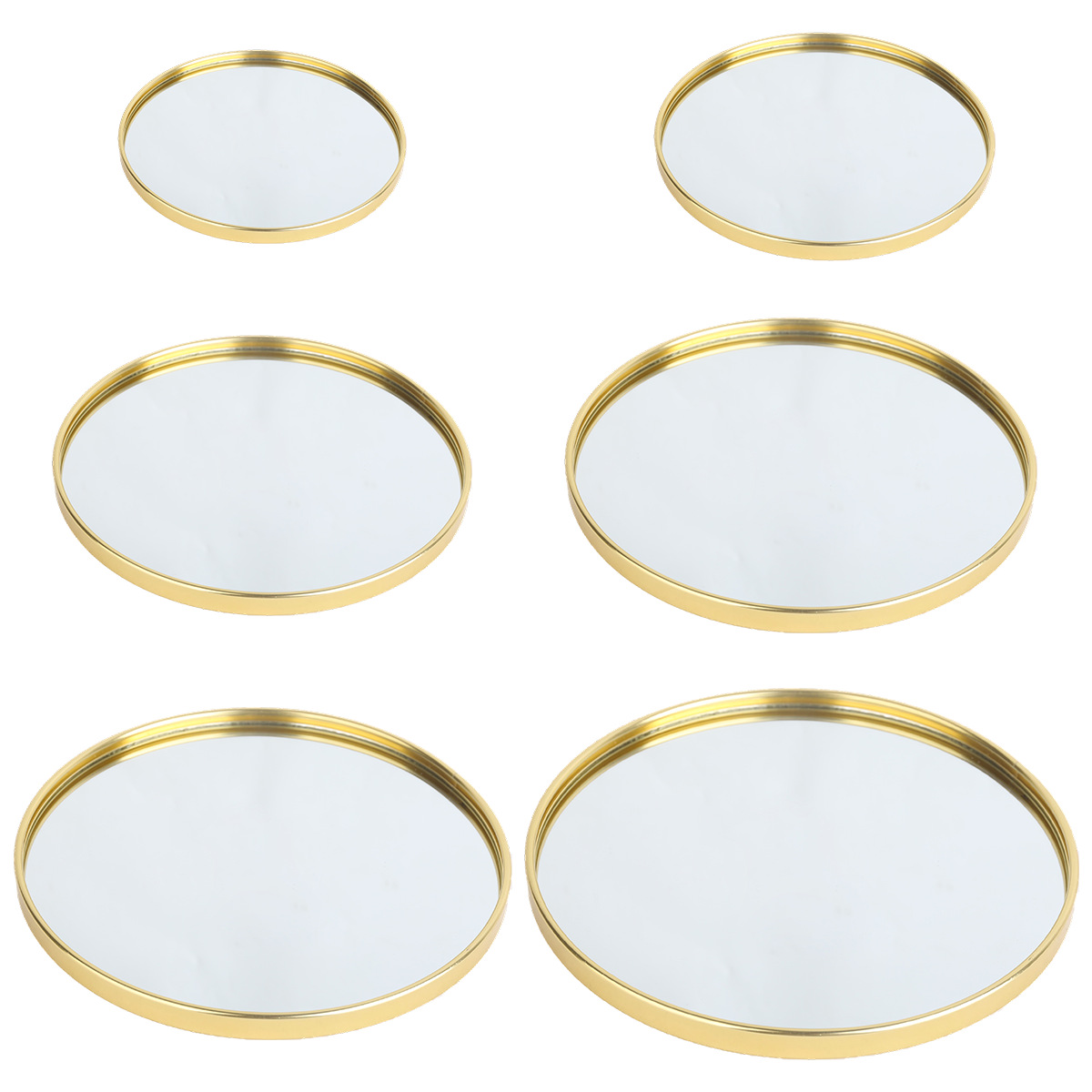 ถาดกระจกทรงกลมสีทอง, ถาดเก็บขอ - Home Decor Mirror บทวิจารณ์และราคา