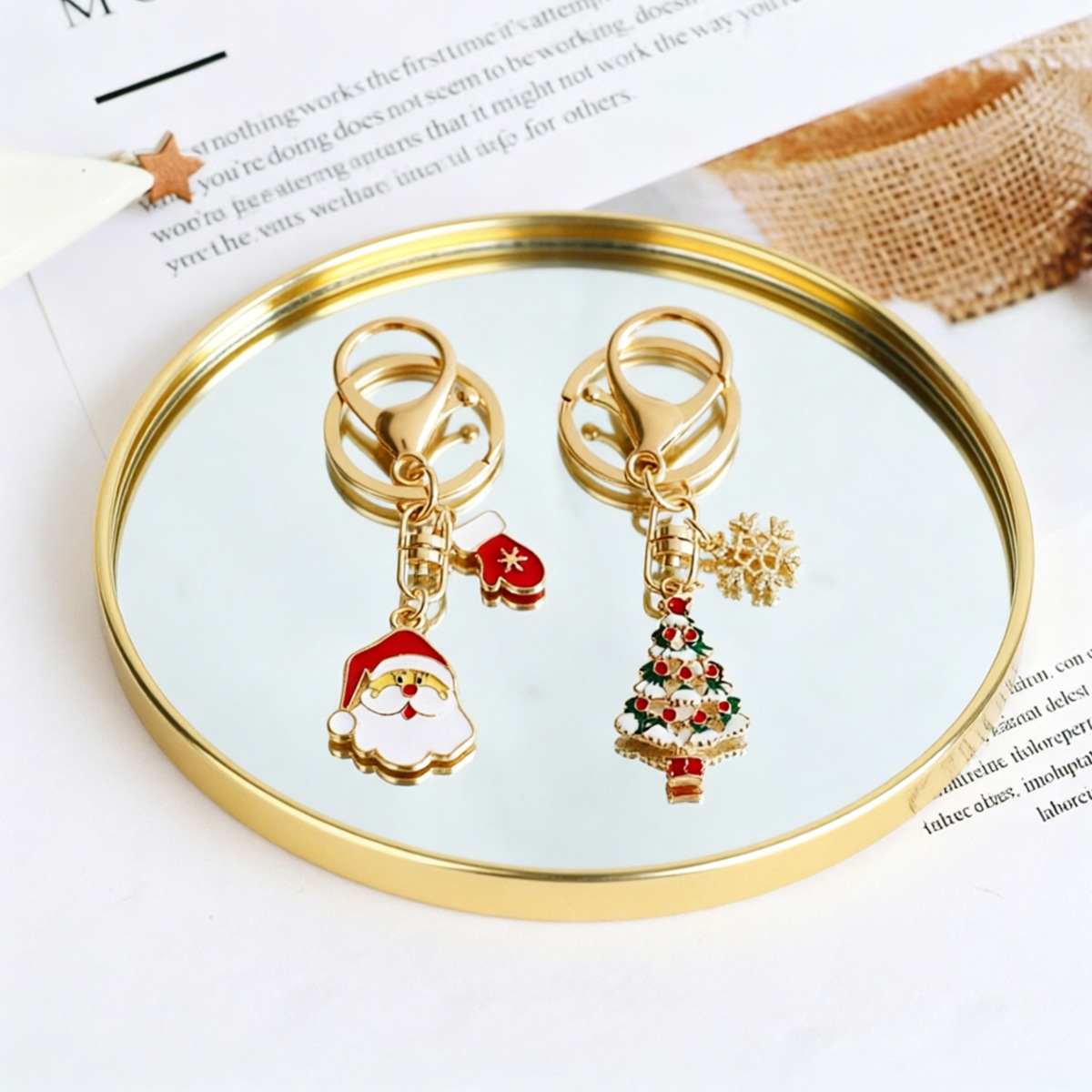 ถาดกระจกทรงกลมสีทอง, ถาดเก็บขอ - Home Decor Mirror บทวิจารณ์และราคา