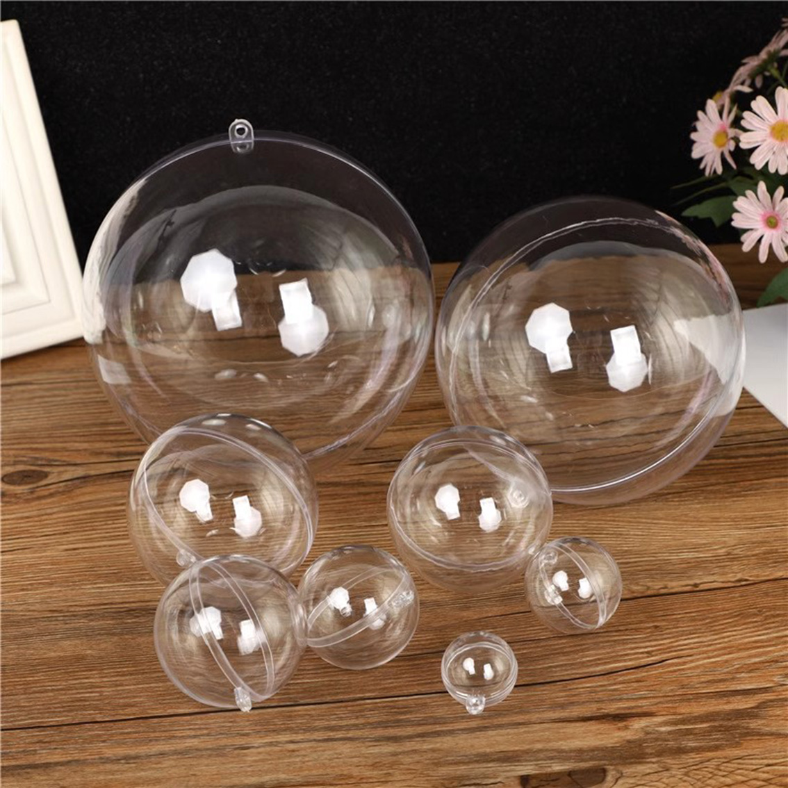 1-20 ซม.ลูกบอลโปร่งใส Hollow D - Home Decor Xmas Tree บทวิจารณ์และราคา