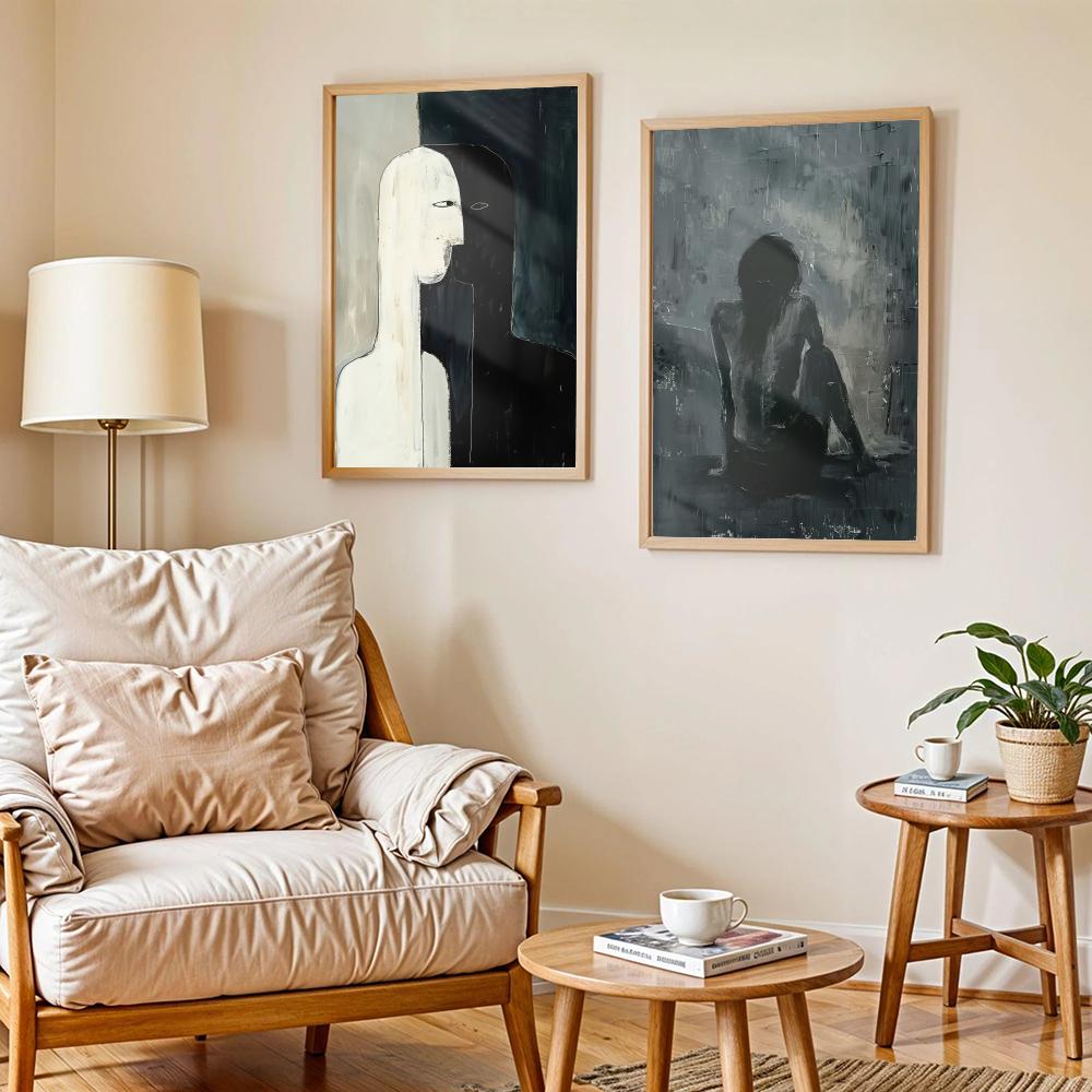 ภาพวาดสีเข้ม ศิลปะการออกแบบ โป - Home Decor Design Ideas บทวิจารณ์และราคา