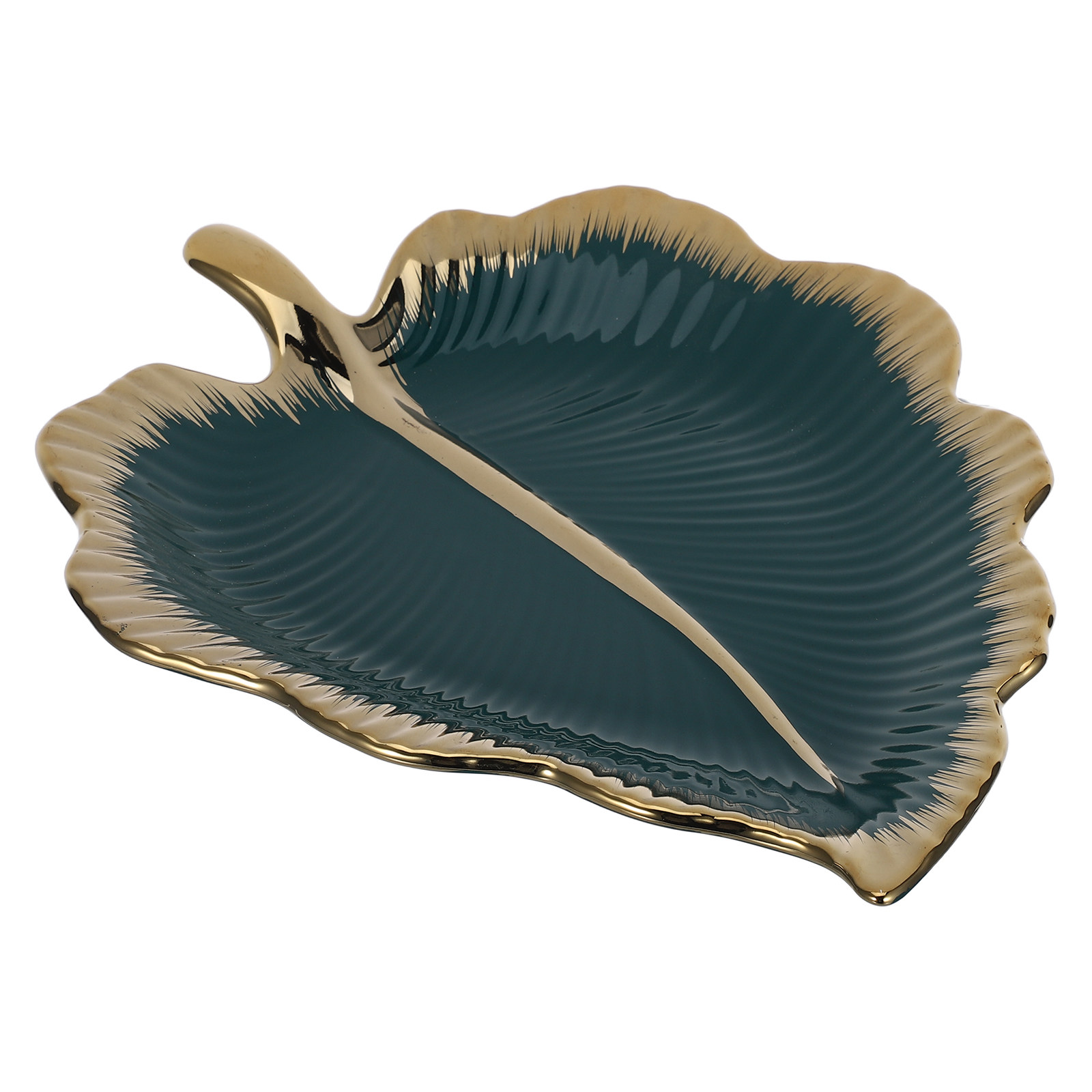 ถาดเซรามิกรูปใบไม้สีเขียว สำหร - Ceramic Trinket Dish บทวิจารณ์และราคา