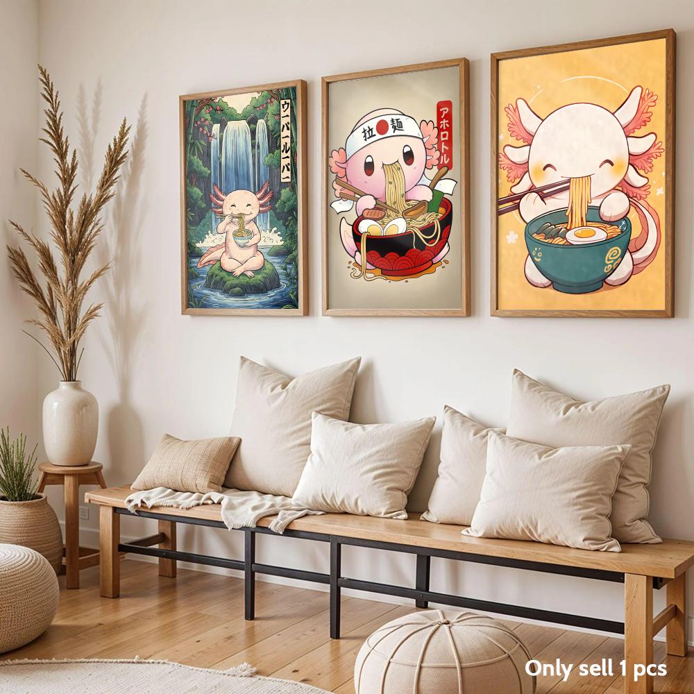 โปสเตอร์ออกแบบศิลปะ Ramen Axol - Home Decor Design Ideas บทวิจารณ์และราคา