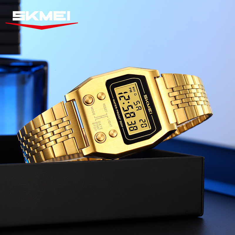 นาฬิกาข้อมือดิจิตอล SKMEI 2460 - Vintage Alarm Clock บทวิจารณ์และราคา