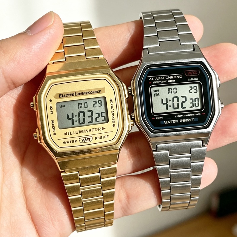 F91W นาฬิกากันน้ำย้อนยุคดิจิตอ - Vintage Alarm Clock บทวิจารณ์และราคา