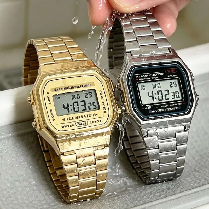 F91W นาฬิกากันน้ำย้อนยุคดิจิตอ - Vintage Alarm Clock บทวิจารณ์และราคา