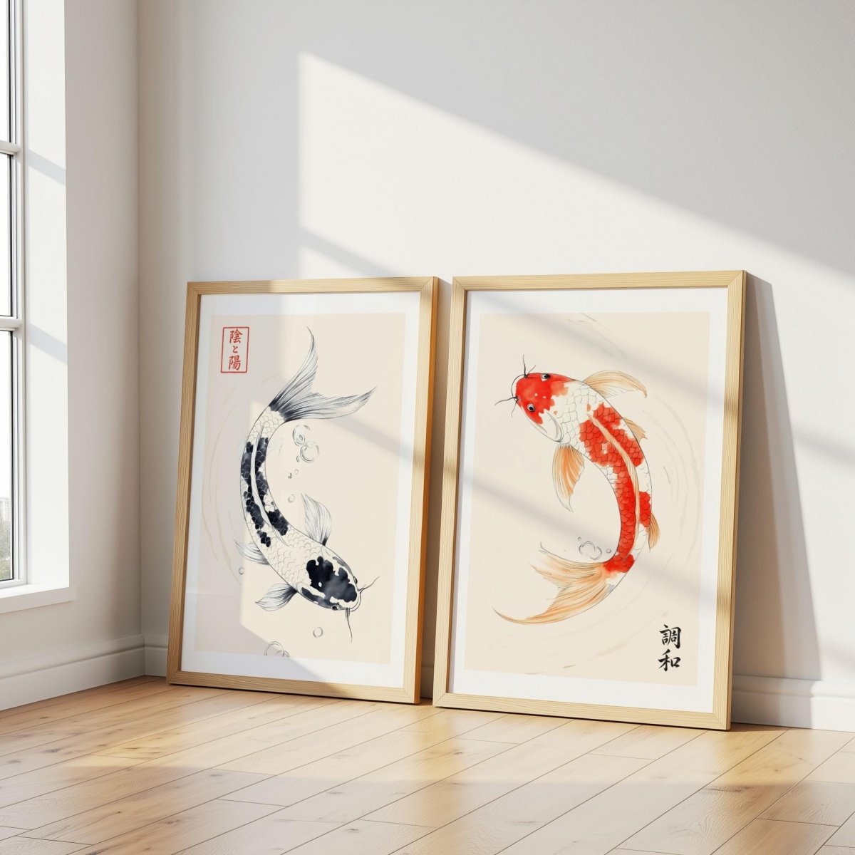 2 ชิ้น/ชุด ภาพพิมพ์บนผ้าใบลายป - Home Decor Japandi Style บทวิจารณ์และราคา
