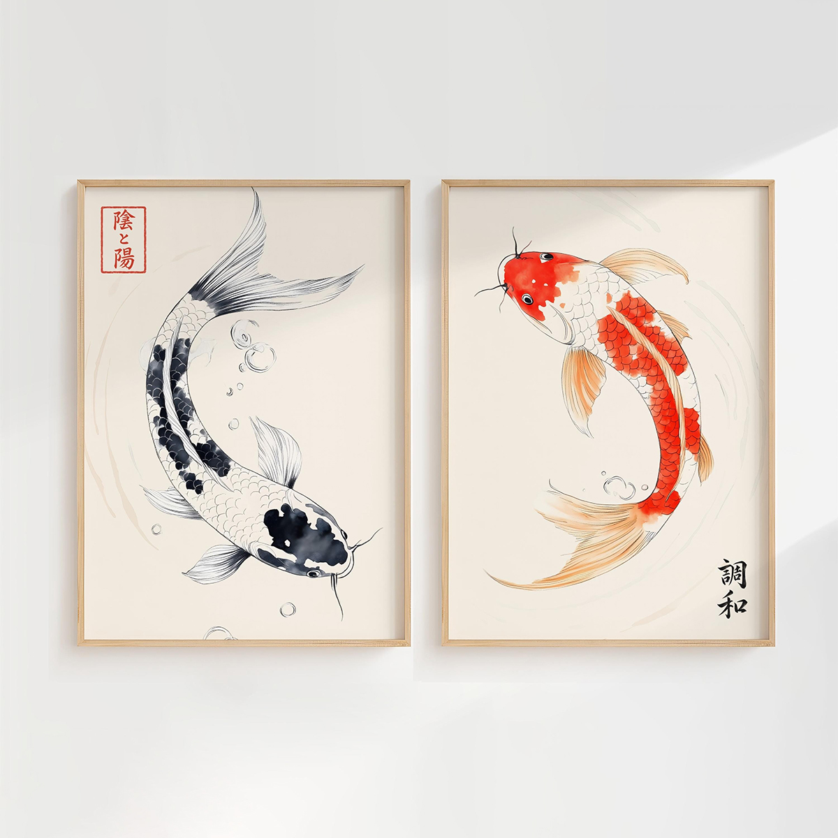 2 ชิ้น/ชุด ภาพพิมพ์บนผ้าใบลายป - Home Decor Japandi Style บทวิจารณ์และราคา