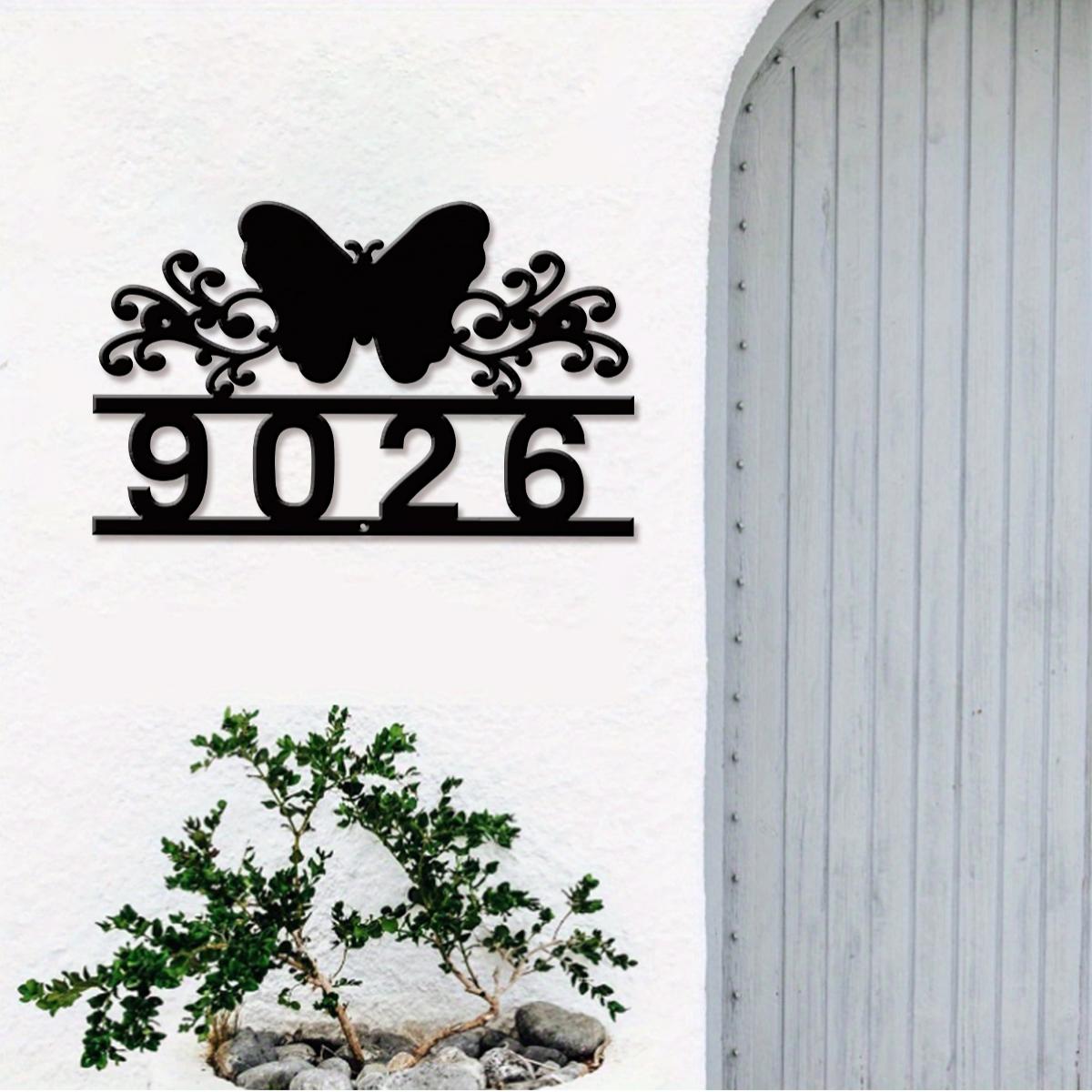 ป้ายเลขที่บ้านโลหะรูปผีเสื้อแบ - Home Decor Garden บทวิจารณ์และราคา