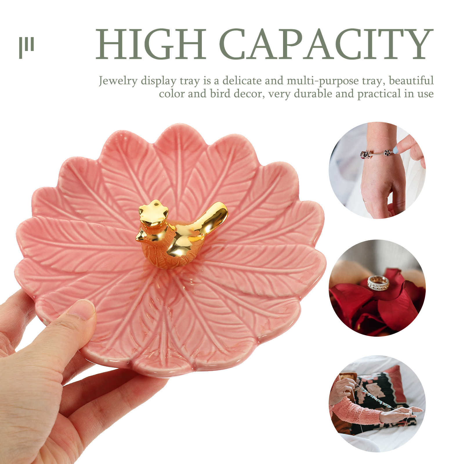 ถาดใส่เครื่องประดับเซรามิก ลาย - Ceramic Trinket Dish บทวิจารณ์และราคา