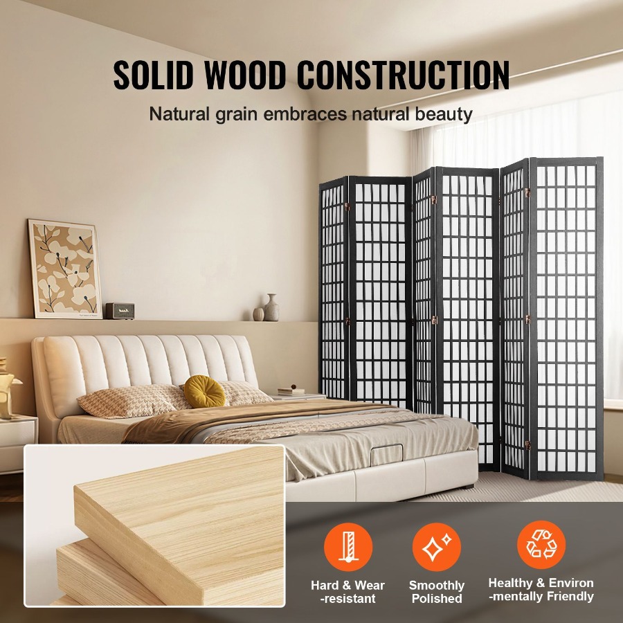 ฉากกั้นห้องแบบญี่ปุ่น 6 แผง พั - Home Decor Wall Panels บทวิจารณ์และราคา