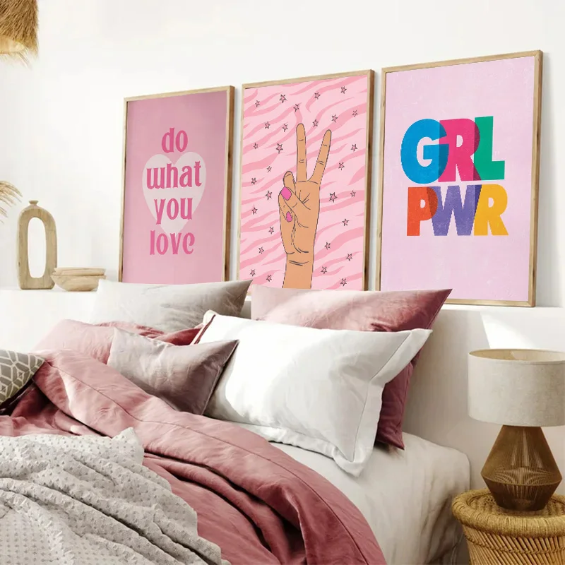 นามธรรมสีชมพูไลท์นิ่งไล่ระดับส - Home Decor Lovely Home บทวิจารณ์และราคา