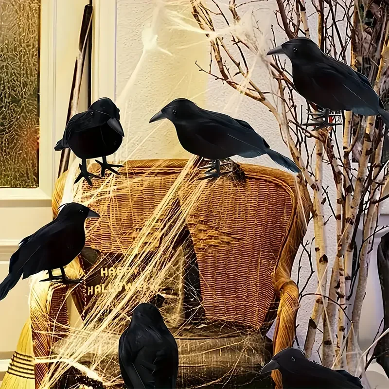 ของตกแต่งฮาโลวีน นกอีกาสีดำ 1  - Home Decor Garden บทวิจารณ์และราคา
