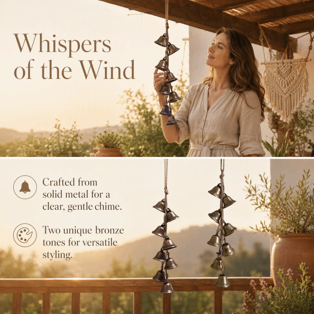 กระดิ่งลมเหล็กสไตล์โบโฮ 2 ชิ้น - Boho Wind Chimes บทวิจารณ์และราคา