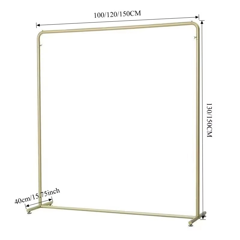 ราวแขวนเสื้อผ้าหรูหราสีทอง ทำจ - Home Decor Retail Stores บทวิจารณ์และราคา