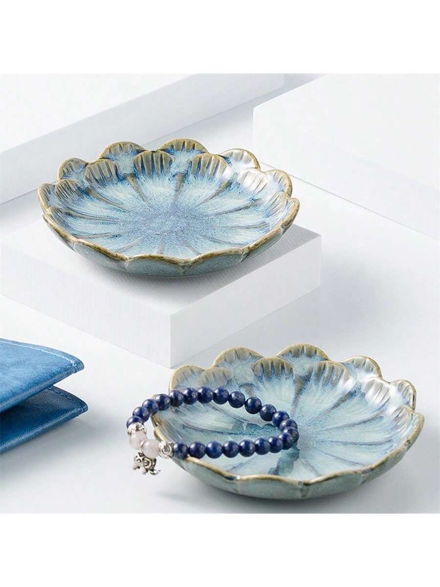 ถาดใส่เครื่องประดับรูปกลีบดอกไ - Ceramic Trinket Dish บทวิจารณ์และราคา