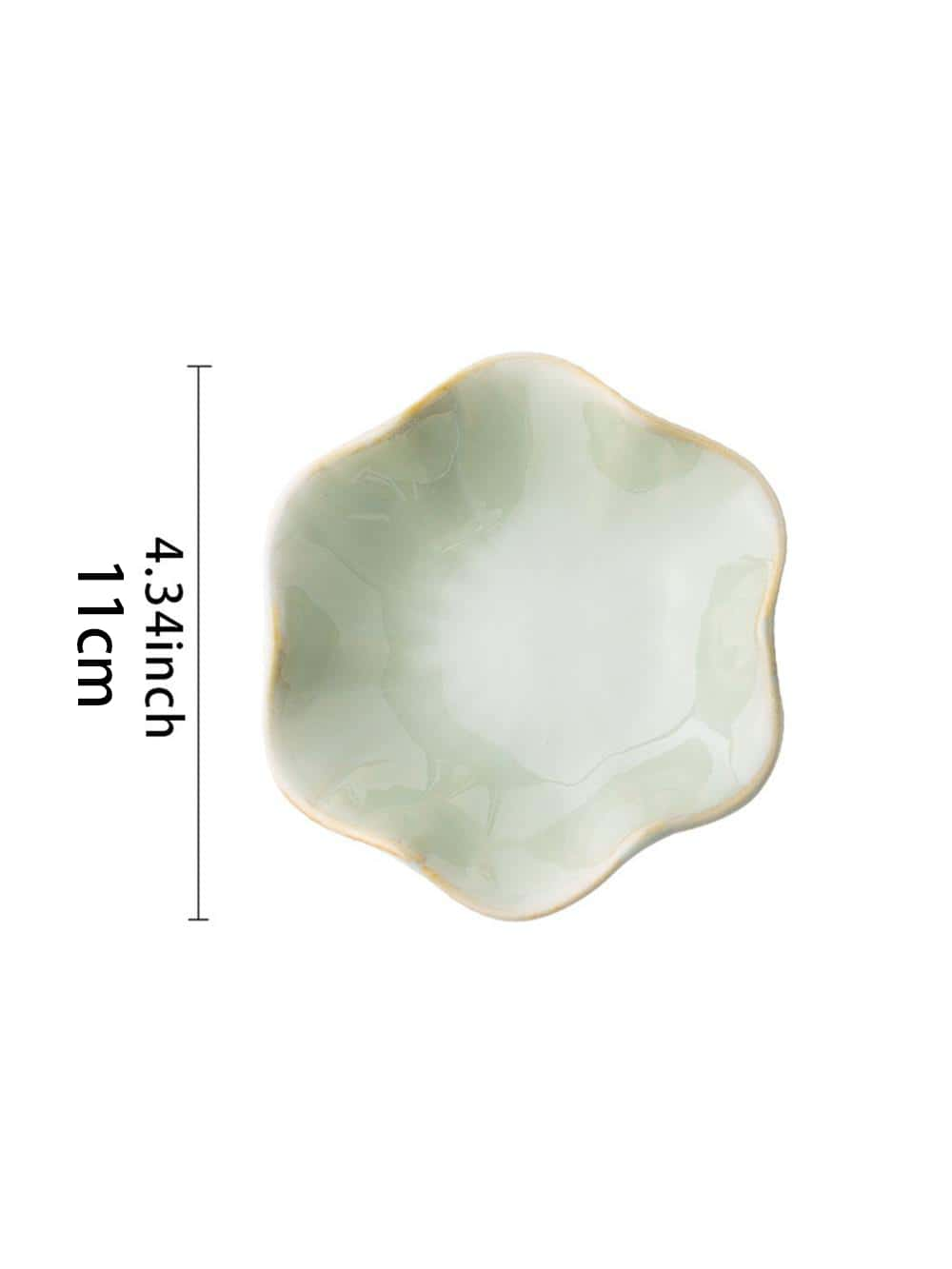 ถาดใส่เครื่องประดับรูปกลีบดอกไ - Ceramic Trinket Dish บทวิจารณ์และราคา