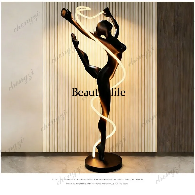 H132 โคมไฟตั้งพื้นรูปปั้นนักเต - Home Decor Exhibition บทวิจารณ์และราคา