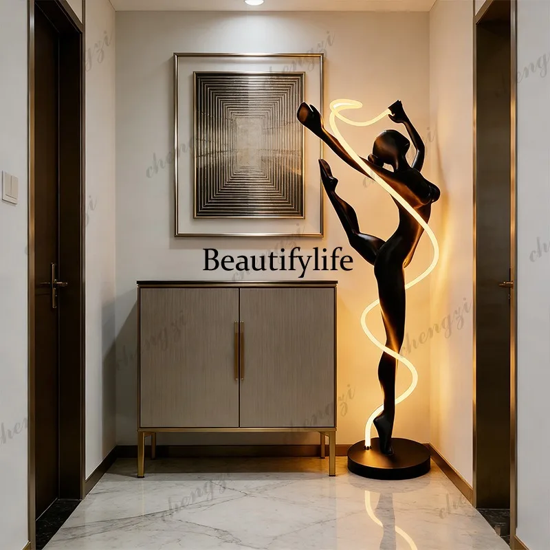 H132 โคมไฟตั้งพื้นรูปปั้นนักเต - Home Decor Exhibition บทวิจารณ์และราคา