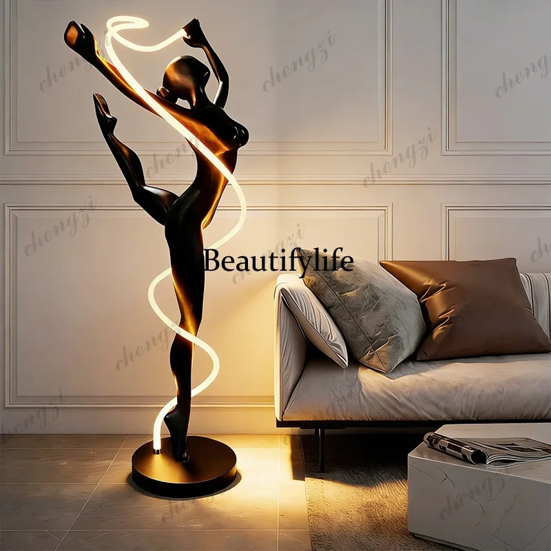 H132 โคมไฟตั้งพื้นรูปปั้นนักเต - Home Decor Exhibition บทวิจารณ์และราคา