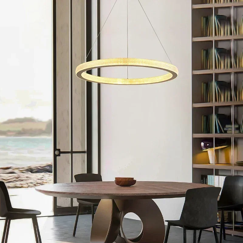 โมเดิร์นวงกลมหรูหราคริสตัล LED - Home Decor Exhibition บทวิจารณ์และราคา