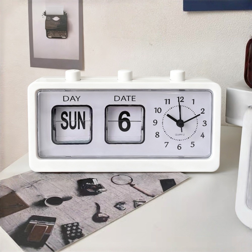 นาฬิกาปฏิทินแบบพลิกหน้าอิเล็กท - Vintage Alarm Clock บทวิจารณ์และราคา