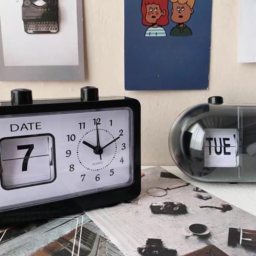 นาฬิกาปฏิทินแบบพลิกหน้าอิเล็กท - Vintage Alarm Clock บทวิจารณ์และราคา